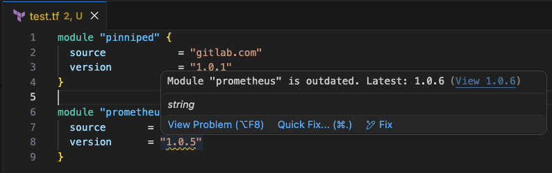 Gitlab Terraform Module Version Checker